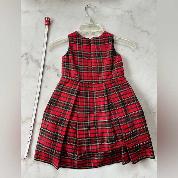 Susanne Lively Girls Red Plaid Holiday Dress | Susanne Lively Dress | Red dress - Picture 6 of 8